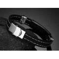 Atacado orgulho gay produtos de metal de silicone de bloqueio links pulseira pulseira